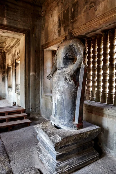 Στον Ιστορικό Χώρο Του Angkor Wat Στην Καμπότζη — Φωτογραφία Αρχείου