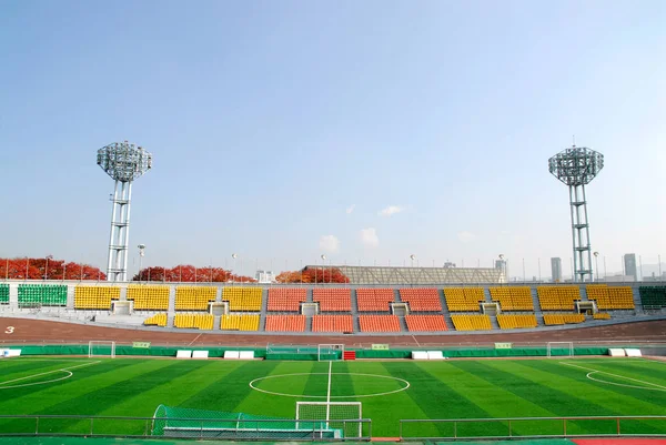 Campo Fútbol Parque Olímpico Corea — Foto de Stock
