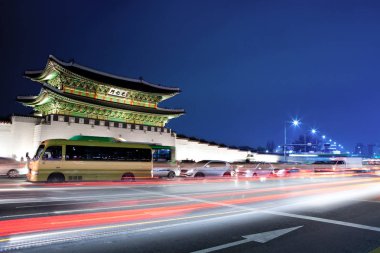 Gyeongbokgung Sarayı sahne Seul, Kore