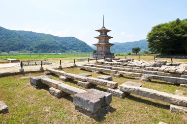 Gameunsa Üç Taş Pagoda Gyeongju, Kore.