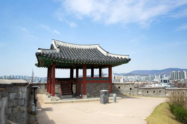 Forteresse Suwon Hwaseong Est Mur Forteresse Dynastie Joseon Site Patrimoine — Photo
