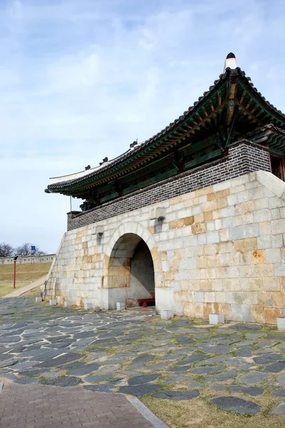 Suwon Hwaseong Fortress Una Fortezza Muraria Durante Dinastia Joseon Patrimonio — Foto Stock
