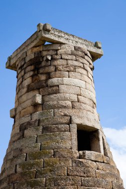 Cheomseongdae Asya'nın en eski astronomik Gözlemevi. Daereungwon mezar kompleksi Gyeongju, Güney Kore.