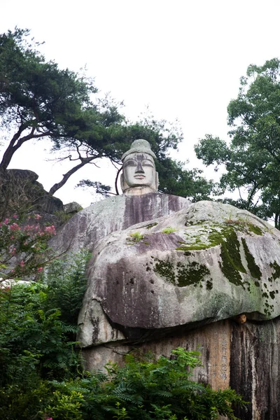 Una Estatua Buda Piedra Icheondong Andong Corea — Foto de Stock