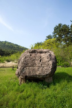 Dolmen in Gochang County, Kore.