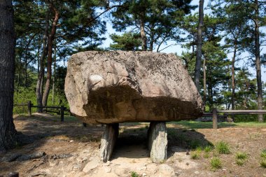 Dolmen in Gochang County, Kore.
