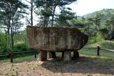 Dolmen in Gochang County, Kore.