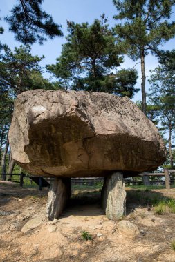 Dolmen in Gochang County, Kore.