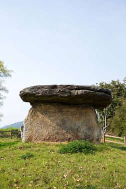 Dolmen in Gochang County, Kore.