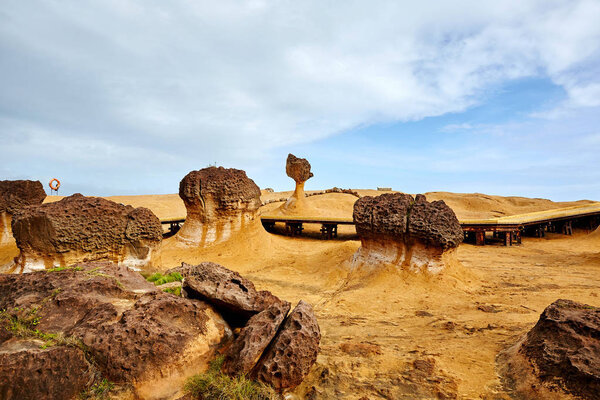 Yehliu Geopark in Taiwan.