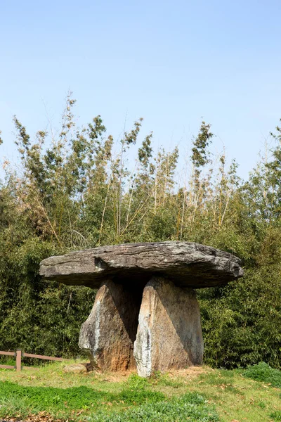 Dolmen in Gochang County, Kore.