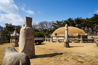 Seonjeongneung Royal Tombs Joseon Hanedanı Gangnam, Kore bulunan.                               