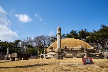 Seonjeongneung Royal Tombs Joseon Hanedanı Gangnam, Kore bulunan.                               