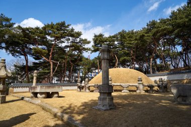 Seonjeongneung Royal Tombs Joseon Hanedanı Gangnam, Kore bulunan.                               