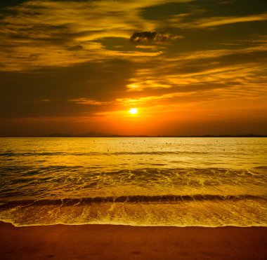 Busan, Kore Haeundae beach.