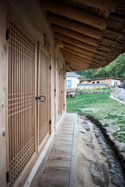 Est Une Maison Traditionnelle Coréenne — Photo