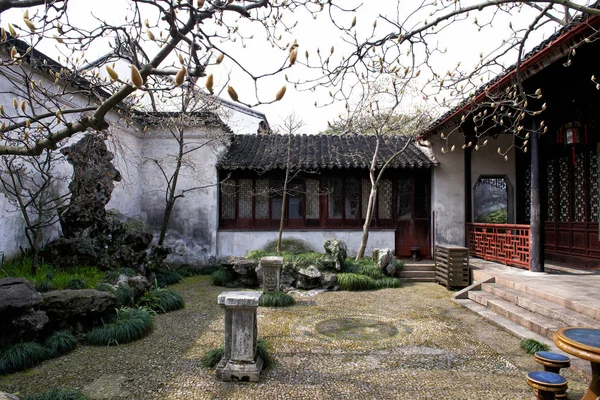 Der Garten Des Bescheidenen Verwalters Ist Eine Berühmte Touristenattraktion Suzhou — Stockfoto