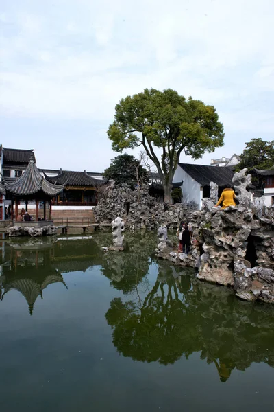 Lion Grove Garden Jest Znanym Atrakcją Turystyczną Suzhou Chiny — Zdjęcie stockowe