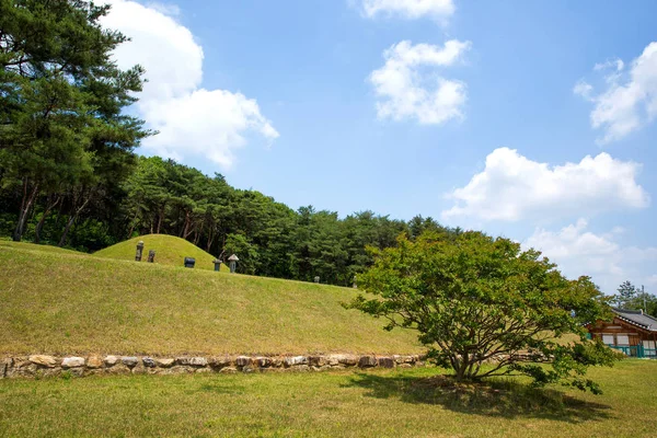 Este Sitio Tumbas Reales Sangju Corea — Foto de Stock
