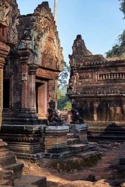 Kamboçya'da Banteay Srei harabeleri.