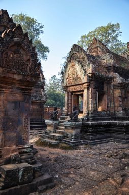 Kamboçya'da Banteay Srei harabeleri.