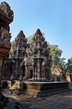 Kamboçya'da Banteay Srei harabeleri.