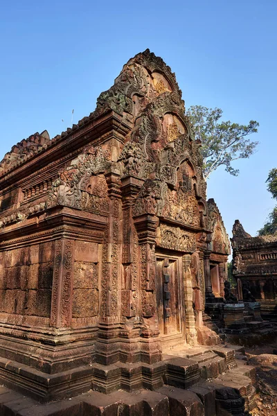 Ruiny Banteay Srei Kambodži — Stock fotografie