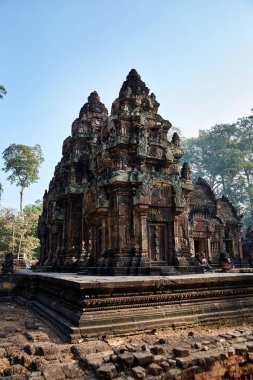 Kamboçya'da Banteay Srei harabeleri.