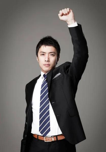 Бізнесмен Образ Корейського Чоловіка Його Років — стокове фото