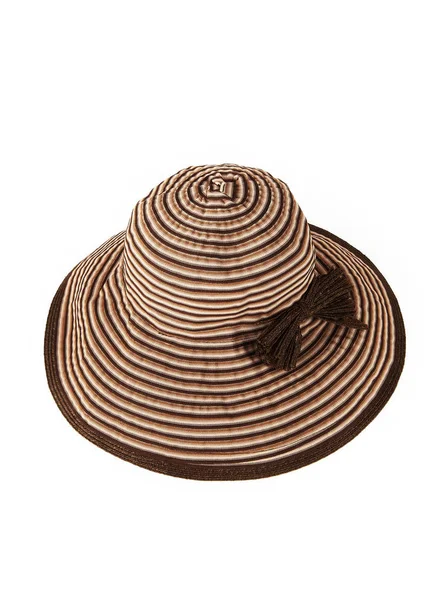 Sun Hat White Background — Zdjęcie stockowe