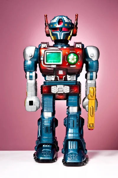 Stara Zabawka Robota — Zdjęcie stockowe