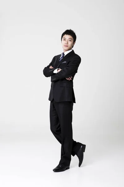 Επιχειρηματίας Επαγγελματική Εικόνα Ενός Κορεάτη Στα Του — Φωτογραφία Αρχείου