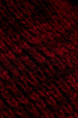 İpliğin yakın çekim dokusu.