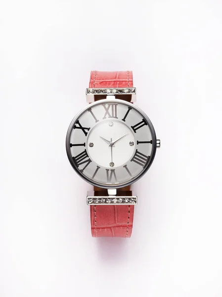 Orologio Polso Sfondo Bianco — Foto Stock