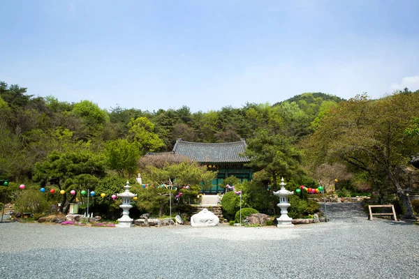 Αυτός Είναι Ένας Ναός Cheonjukssa Στο Miryang Της Κορέας — Φωτογραφία Αρχείου