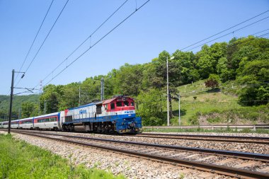 Güney Kore demiryolu.