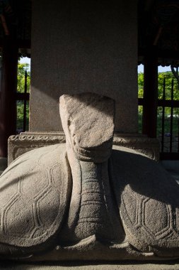 Jincheon-gun, Güney Kore 'deki Yeongok-ri taş heykeli.