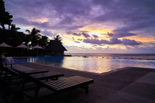 Hermosa Vista Mar Desde Fiji — Foto de Stock