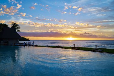 Fiji 'den güzel deniz manzarası.                                   