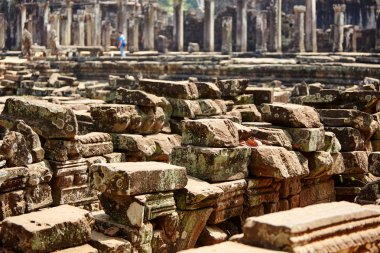 Kamboçya 'daki Bayon harabeleri.