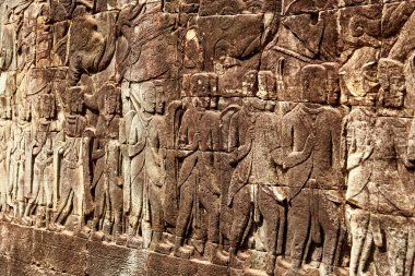 Kamboçya 'daki Bayon harabeleri.