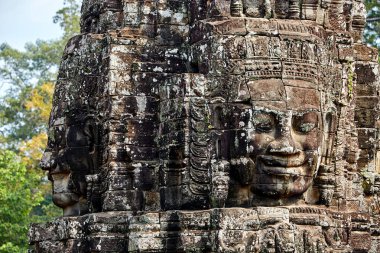 Kamboçya 'daki Bayon harabeleri.