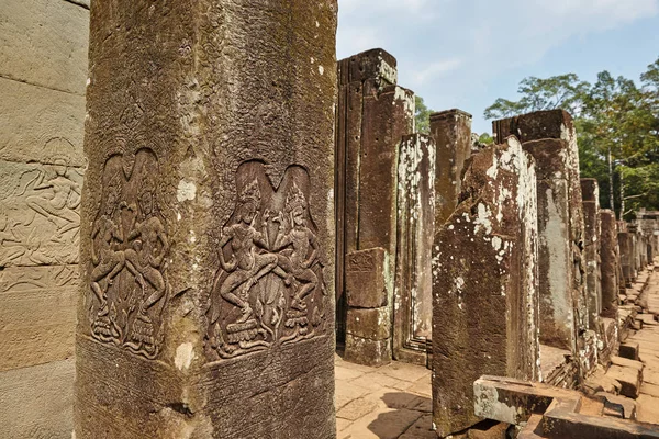 Bayon Ερείπια Στην Καμπότζη — Φωτογραφία Αρχείου