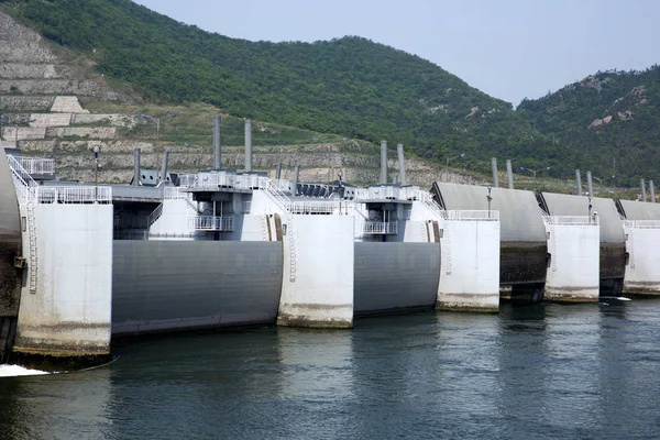 Saemangeum Ist Ein Damm Korea Der Kilometer Lang Ist lizenzfreie Stockbilder