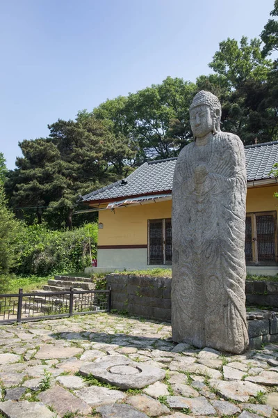 Pyeongchon Standing Stone Buddha Asan Corea Del Sur — Foto de Stock