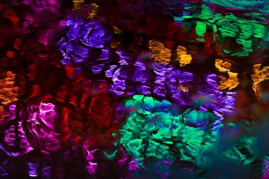 renkli ışıklar eleme üzerinde bokeh çekim bulanıklık etkisi 