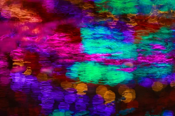 renkli ışıklar eleme üzerinde bokeh çekim bulanıklık etkisi 