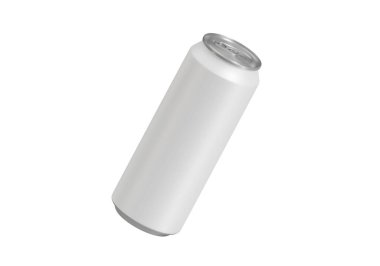 Alüminyum kutu içecekler ya da beyaz arka planda soda kutusu