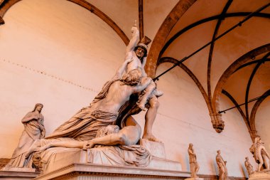 Tecavüz Poliksena, Pio Fedi Loggia de Lanzi, Florence, heykel
