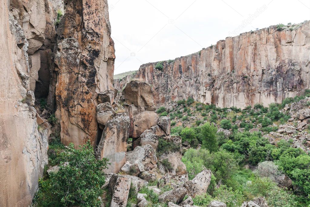 beautiful landscape in goreme national park, cappadocia, turkey